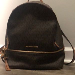 Michael Kors Rhea Medium Logo Backpack. Like New.